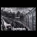 ASR210 Gestapo 666 (FRA) - Black Gestapo Metal TEST PRESS LP